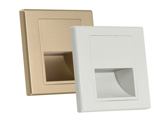 LED Recessed Wall Mount Light Socket 1.5 Watt White Golden