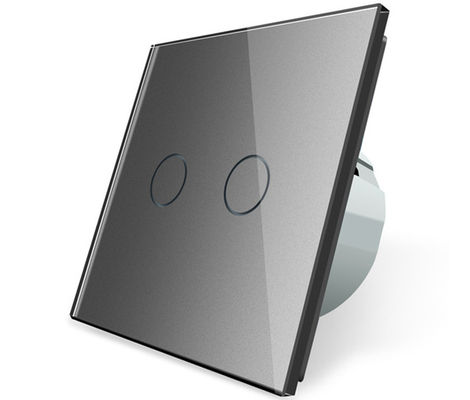 Smart 2 Ways Light Touch Sensor Switches AC 100 - 250V Tempered Glass