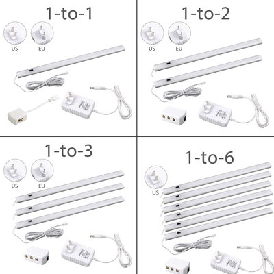 Mounted LED Under Kitchen Cabinet Lighting 12V Hand Wave Sensor For Corridor