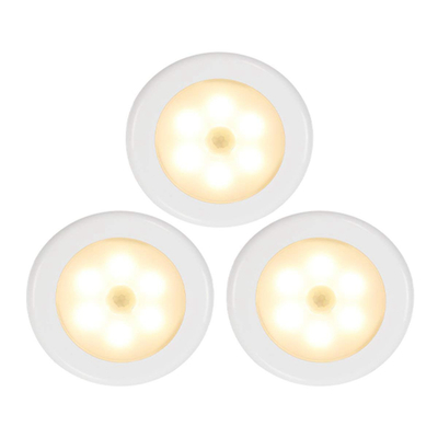 3 Watt Night Touch Switch LED Light 8cm diameter For Indoor Illumination